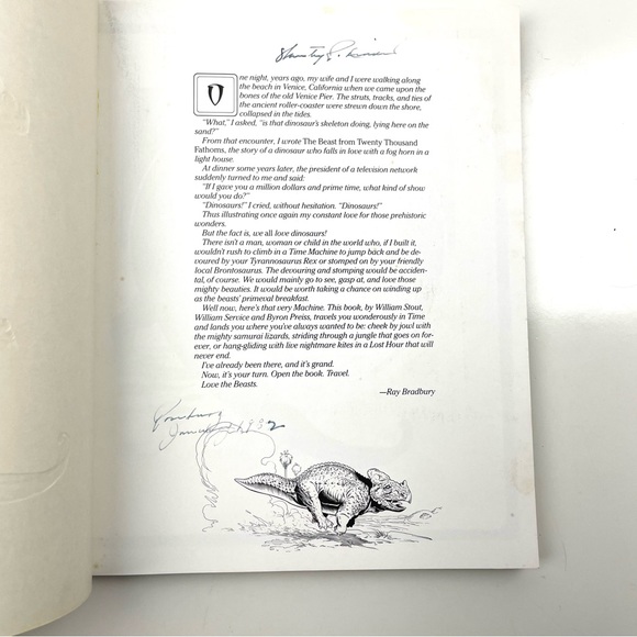 William Stout THE DINOSAURS A Fantastic View of a Lost Era 1981 Trade Pa… - Picture 2 of 5